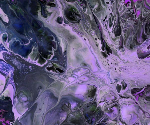 Flowing abstract energy patterns in shades of purple and pink